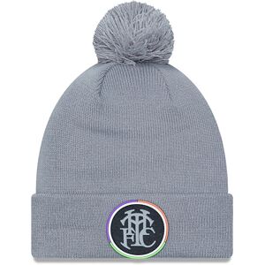 newera Tottenham Hotspur FC Grey Bobble Knit Beanie Hat - Grey - Size: Osfm - male