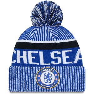 newera Chelsea FC 1905 Blue Bobble Knit Beanie Hat - Blue - Size: Osfm - male