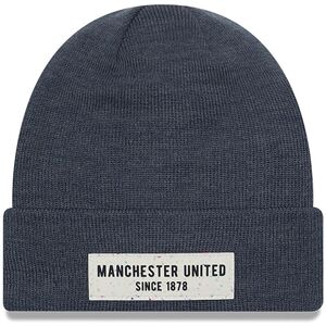 newera Manchester United FC Polylana® Grey Cuff Knit Beanie Hat - Grey - Size: Osfm - male