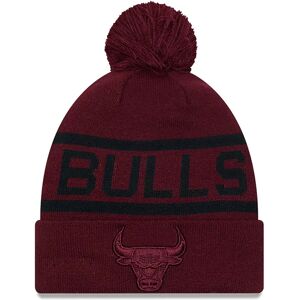 newera Chicago Bulls Tonal Jake Dark Red Bobble Knit Beanie Hat - Red - Size: Osfm - male