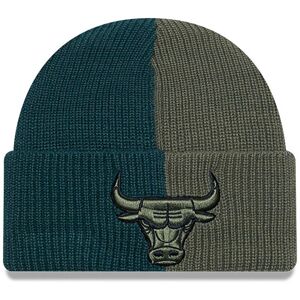 newera Chicago Bulls Two Tone Green Cuff Knit Beanie Hat - Green - Size: Osfm - male