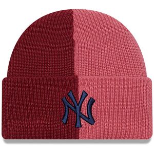 newera New York Yankees Two Tone Red Cuff Knit Beanie Hat - Red - Size: Osfm - male