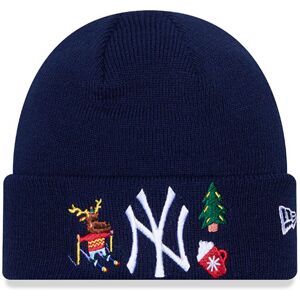 newera New York Yankees Infant Festive Navy Cuff Knit Beanie Hat - Blue - Size: Infant - unisex