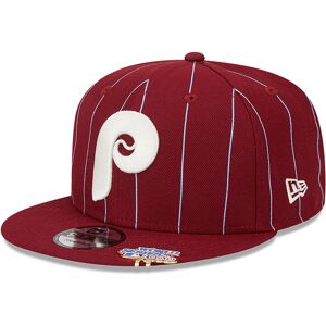 newera Philadelphia Phillies Pinstripe Dark Red 9FIFTY Snapback Cap - Red - Size: Osfm - male