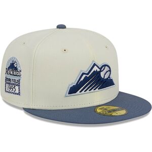 newera Colorado Rockies City Icon Chrome White 59FIFTY Fitted Cap - White - Size: 7 7/8 - male