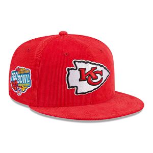 newera Kansas City Chiefs Throwback Cord Red 59FIFTY Fitted Cap - Red - Size: 8 - male