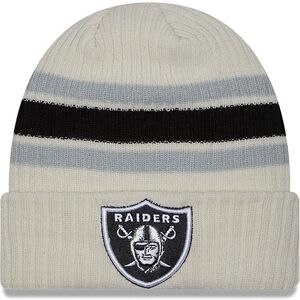 newera Las Vegas Raiders NFL Light Beige Cuff Knit Beanie Hat - Cream - Size: Osfm - male