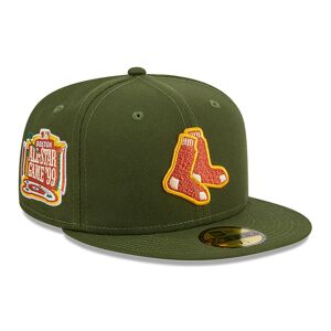 newera Boston Red Sox Autumn Flannel Dark Green 59FIFTY Fitted Cap - Green - Size: 7 - male