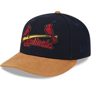 newera St. Louis Cardinals Suede Visor Navy Low Profile 59FIFTY Fitted Cap - Blue - Size: 7 7/8 - male