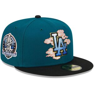 newera LA Dodgers Cloud Spiral Dark Green 59FIFTY Fitted Cap - Green - Size: 8 - male