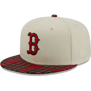 newera Boston Red Sox Plaid Visor Off White 9FIFTY Snapback Cap - White - Size: Osfm - male