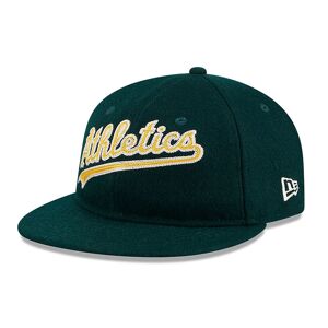 newera Oakland Athletics Melton Wool Dark Green Retro Crown 9FIFTY Strapback Cap - Green - Size: Osfm - male