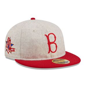 newera Boston Red Sox Melton Wool Light Beige Retro Crown 59FIFTY Fitted Cap - Cream - Size: 6 7/8 - male