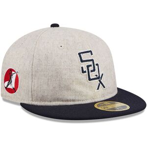 newera Chicago White Sox Melton Wool Light Beige Retro Crown 59FIFTY Fitted Cap - Cream - Size: 8 - male