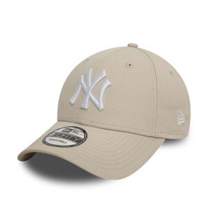 newera New York Yankees League Essential Stone 9FORTY Adjustable Cap - Cream - Size: Osfm - male