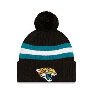 newera Jacksonville Jaguars NFL Sideline 2023 Black Bobble Sport Knit Beanie Hat - Black - Size: Osfm - male