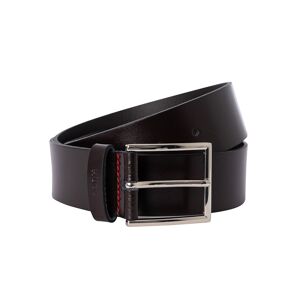 HUGO Giaspo Leather Belt  - Dark Brown - Male - Size: M