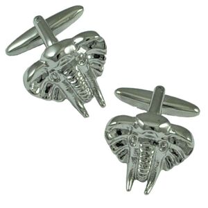 Elephant with Tusks Novelty Cufflinks