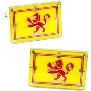 Lion Rampant of Scotland, Scottish Lion Flag Cufflinks