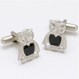 Owl Cufflinks - Crystal Eyes