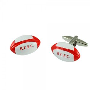 Red Rugby Union RUFC Ball Cufflinks