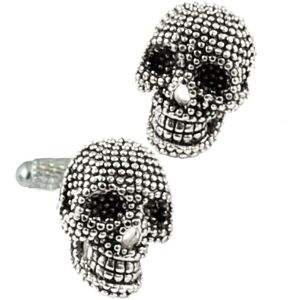 Silver 3D Skull Cufflinks