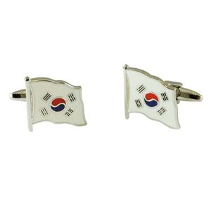 South Korea Flag Cufflinks