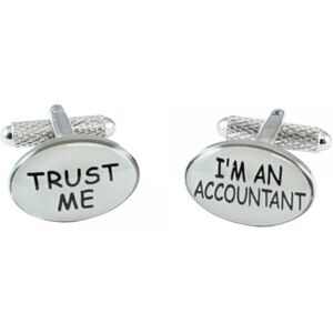 Trust Me I&apos;m An Accountant Novelty Cufflinks