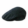 Unbranded (S/M, SLATE Herringbone) TWEED CHECK  FLAT CAP VINTAGE HERRINGBONE WOOL MIX GATS