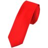 Plain Red Skinny Tie