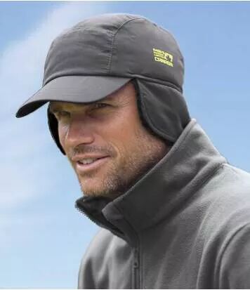 Atlas for Men Men's Grey Sherpa-Lined Cap  - GREY - Size: One Size