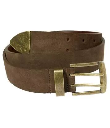 Atlas for Men Men's Brown Leather Atlas For MenÂ® Adventure Belt  - BROWN - Size: 49 in