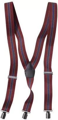 Atlas for Men Men's Striped Braces Gift Set - Navy Burgundy  - PATTERNED - Size: One Size