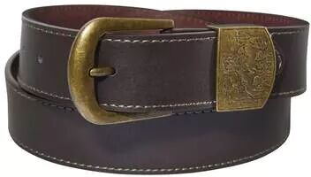 Atlas for Men Men's Stylish Brown Belt - Split Leather  - BROWN - Size: 53 in