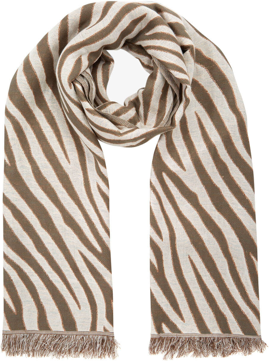 Roman Originals Zebra Print Jacquard Scarf