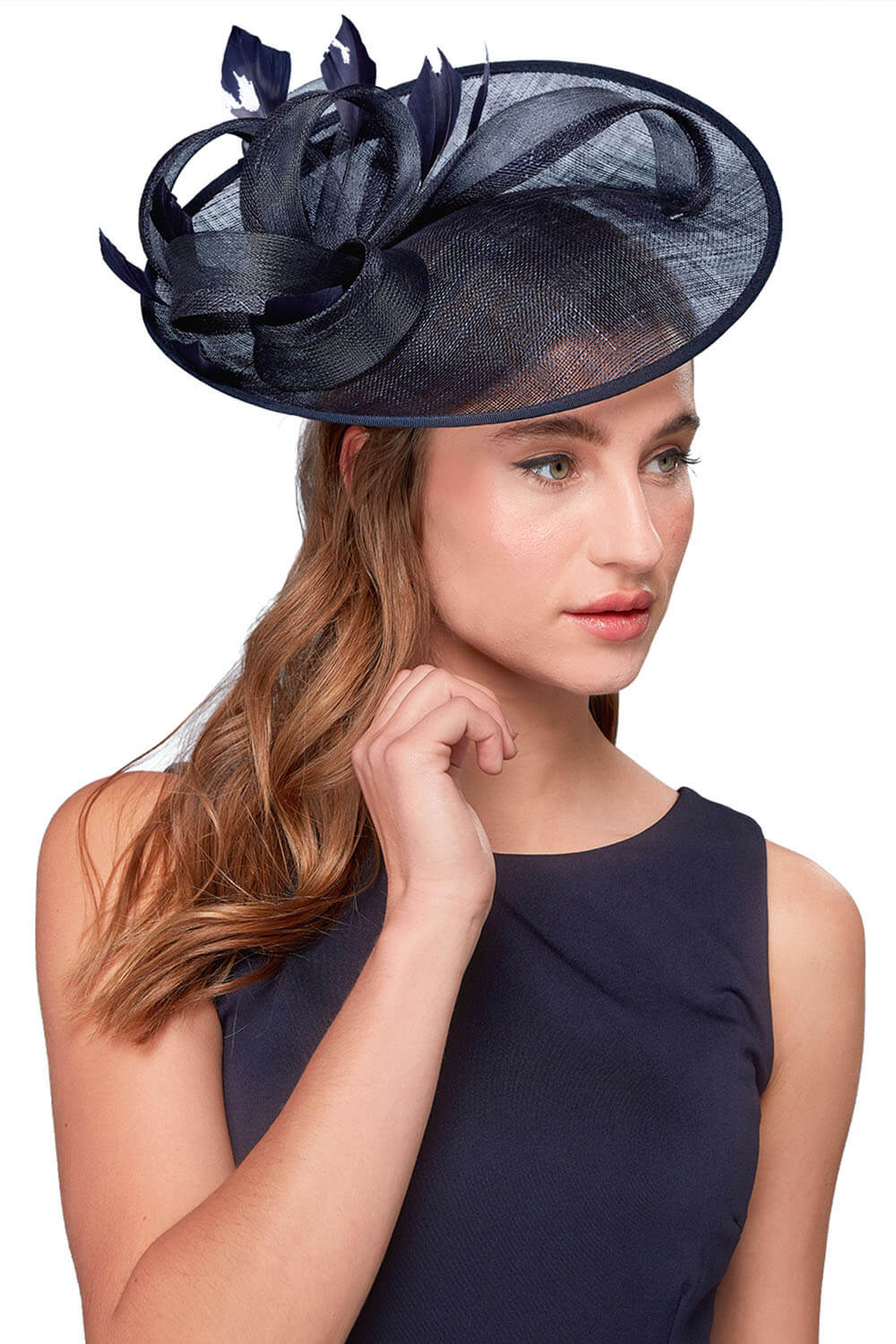 Roman Originals Twist Detail Mesh Disc Fascinator