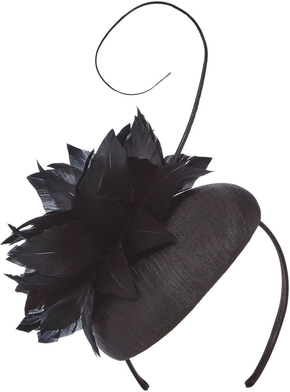 Roman Originals Feather and Quill Pillbox Fascinator