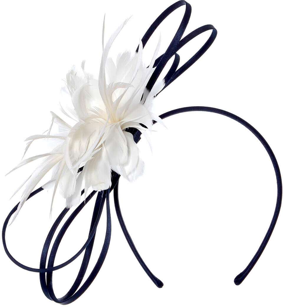 Roman Originals Feather Flower Fascinator