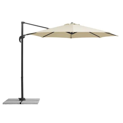 Schneider Schirme Rhodos Junior 3m Cantilever Parasol Schneider Schirme Fabric Colour: Natural  - Size: Small