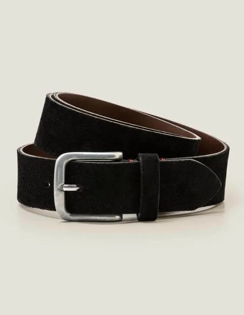 Boden Suede British Belt Black Men Boden Leather Size: 38-40