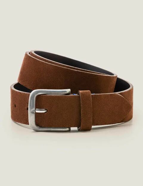 Boden Suede British Belt Brown Men Boden Leather Size: 38-40