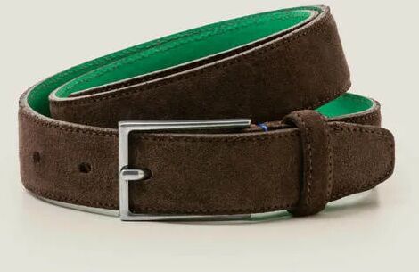 Boden Smart Suede Belt Brown Men Boden Leather Size: 30-32