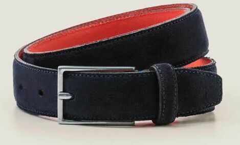 Boden Smart Suede Belt Navy Men Boden Leather Size: 42-44