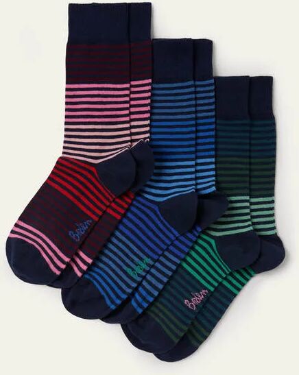 Boden Favourite Socks Graded Stripe Pack Men Boden  Size: ONE