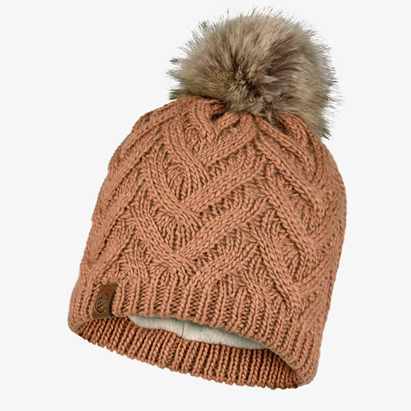 Buff Caryn Rosewood Knitted & Fleece Band Hat