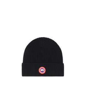 Canada Goose Artic Disc Black Wool Beanie - Black - male - Size: 0one size