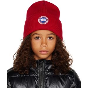 Canada Goose Kids Kids Red Arctic Disc Beanie  - RED ROUGE - Size: UNI - Gender: unisex