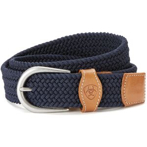 One Rail Woven Belt in Navy Leather, Size: XS/S by Ariat