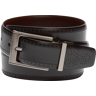 Joseph Abboud Men's Feather Edge Reversible Leather Belt Black - Size: 42 Waist - Black - male