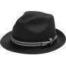 Biltmore Men's Striped Band Fedora Black - Size: Large - Black - male